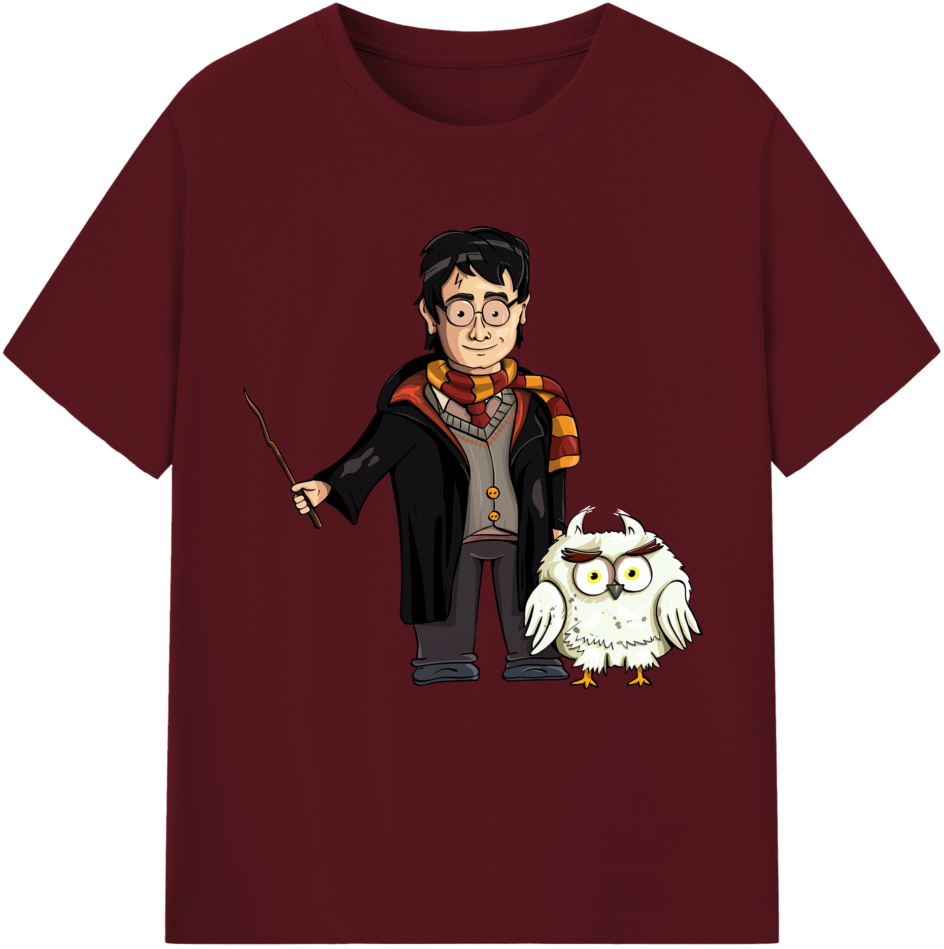 （画像用） Harry Potter ハリー・ポッターシリーズ 綿100％半袖Tシャツ（フロントプリント）